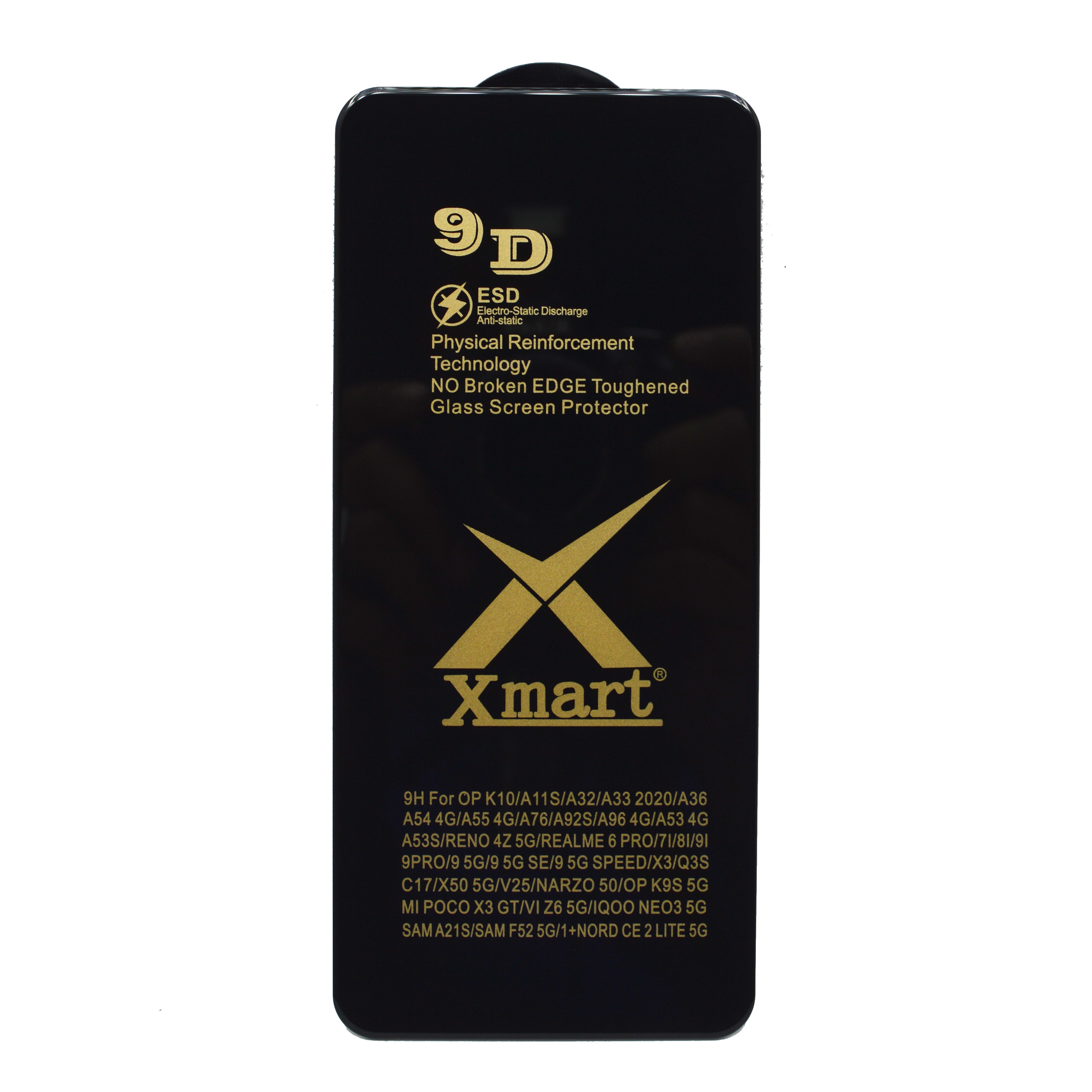 Xmart 9H Full Glue Tempered Glass For Oppo K10 A11s A32 A33 A36 A54 4G A55 4G A76 A92S A96 4G A53 4G A53S RENO 4Z 5G REALME 6 PRO 9PRO 9 5G9 5G  Speed X3Q3S C17 X50 5G V25 Narzo 50 Oppo K9S 5G MI Poco X3 SAM A21S SAM F52 5G1+Nord CE 2 Lite 5G